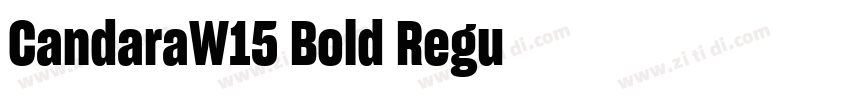 CandaraW15 Bold Regu字体转换